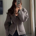 Beige Knitted Cardigan